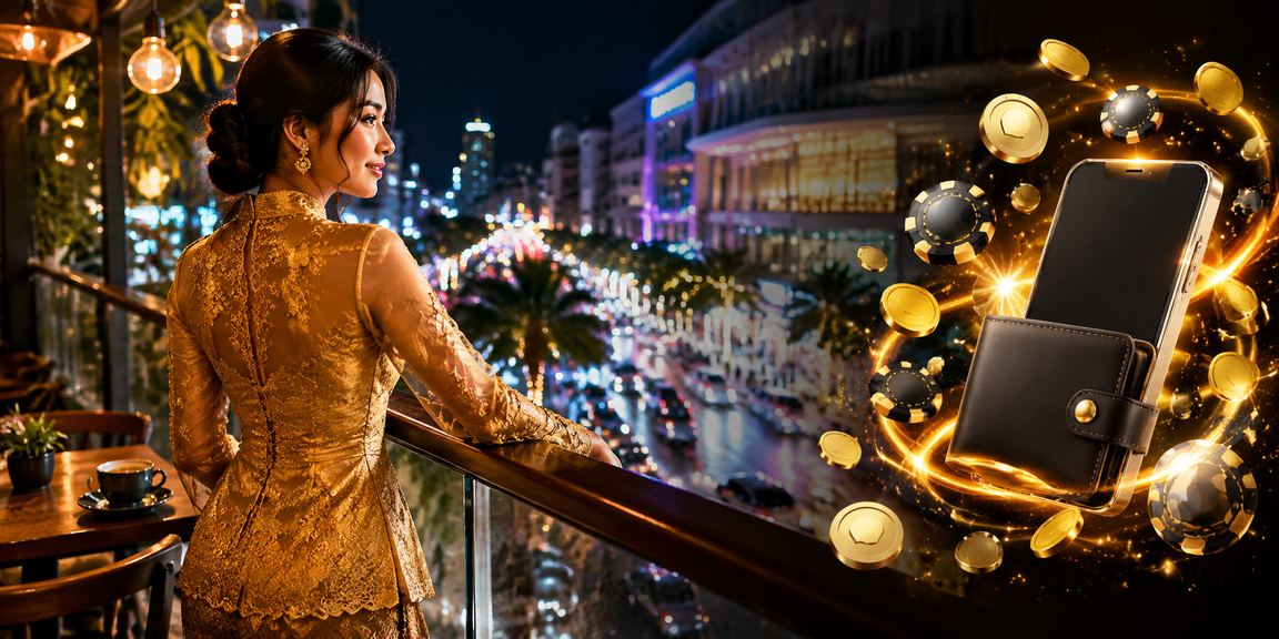 Pengguna dari Johor Bahru membuat deposit dengan pakaian kebaya gaya tempatan