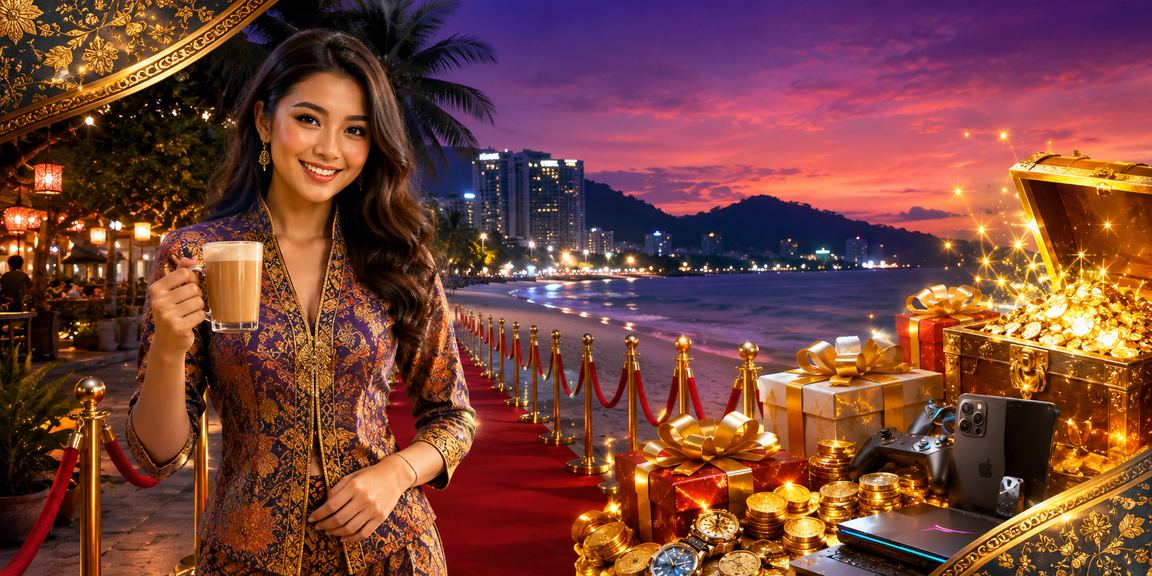 Suasana permainan kasino meja di Pulau Pinang dengan corak batik tempatan yang kaya