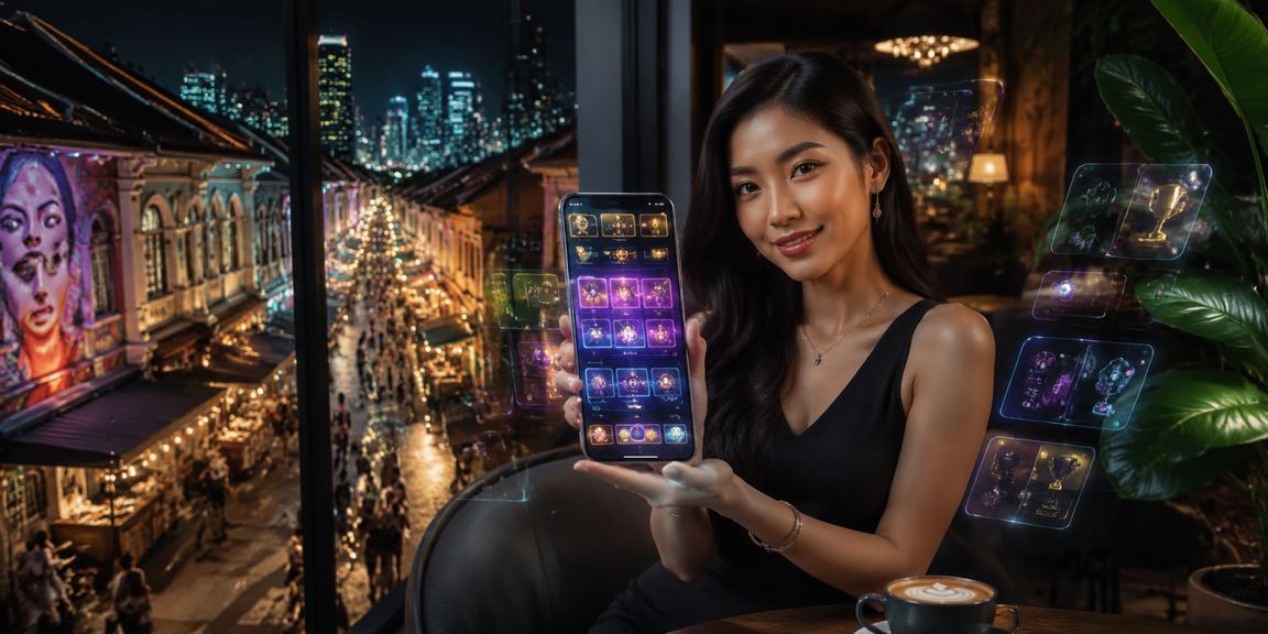 Pemain e-sukan dari Pulau Pinang menggunakan telefon untuk mengikuti pertandingan esports